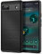 Qiinogow Funda para Google Pixel 6A, Antigolpes Carcasa con Suave de TPU, Capa Ultrafina de Fibra de Carbono (Negro)
