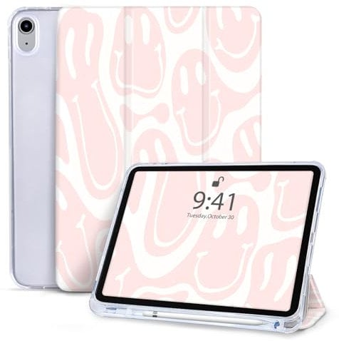 Vozehui iPad Air Case - Protective Case with Pencil Holder for 11/10.9 Inch iPad Air 6/5/4 Gen
