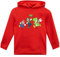 SUPER MARIO BROS Pullover | Mario und Luigi Pullover Jungen | Yoshi Hoodie Kinder Jungen | Luigi Hoodie Kinder Rot 152