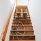 COALHO Altes Holzhaus Selbstklebend Wasserdicht Treppenerhöhung Treppe Vintage Wilder Westen Typisches Hausrad Antike Kunst für Innen- und Außentreppe 100CMx18CMx1 Set
