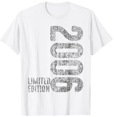 20e anniversaire homme femme 20 ans 2006 décoration cadeau amusant T-Shirt