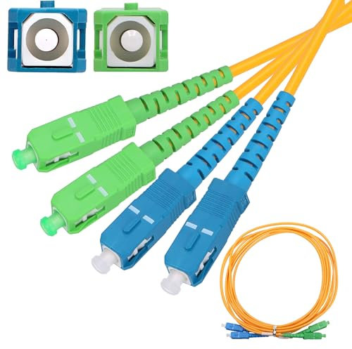 EXTRALINK PATCHCORD SC/APC-SC/UPC SM G.652D DUPLEX, cable de fibra óptica 10M, cable fibra óptica, redes FTTH, LAN, WAN, sistemas WDM, cable de fibra optica, cable Ethernet
