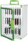 Casier de stockage de téléphone portable, Armoire de rangement pour téléphone portable d'aluminium, Boîte à clé telephone avec poignée pour salle de classe, bureau, examen (Vert, 24 emplacements)
