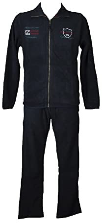 CAMPAGNOLO Tuta uomo DYNAMIC F.LLI completo tempo libero calibrato over invernale pile aperta con zip articolo 8Z78145, M982 Blu - Blue, 56