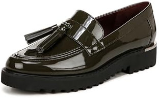 Franco Sarto Damen Carolynn Lug Sole with Tassel Detail Penny Loafer, Olivgrüne Farbe, 40 EU