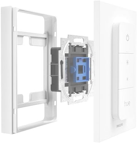 Universal Light Switch Cover Compatible with Philips Hue Dimmer Adapter V2 White
