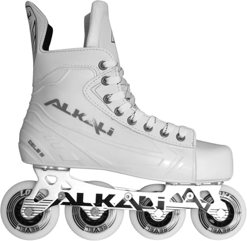Alkali Cele III Inline-Rollhockey-Skates für Erwachsene und Kinder, Größe 47 (Schuhgröße 42-47)