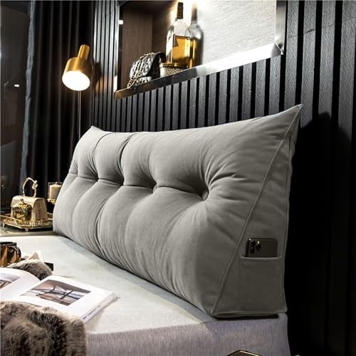 StüTzkissen RüCken Bett Lesekissen FüR Bett Und Sofa RüCkenkissen Sofa Groß Keilkissen Kopfteil Bett Abnehmbar Und Waschbar,08,60X50X20cm