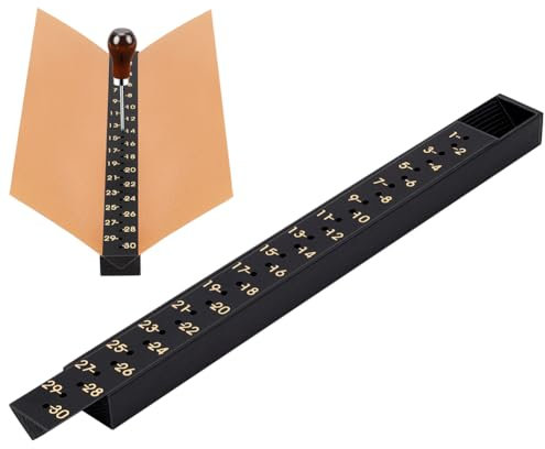 NBEADS Signature Punching Tool for Bookbinding Book Binding Tools with Scales Punching Holes Tool for DIY Crafts Notebooks Journals Planners Books Black 30.4×3.25×2cm