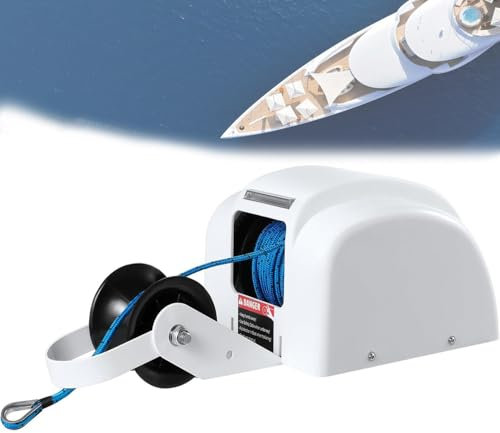 DHMYYXGS Barca Salpa Ancore Elettrico,Verricello Elettrico,Salpa Ancora Elettrica,45 Lbscon Telecomando per Barche con Ancoraggio Da45 Sterline/20.4 kg