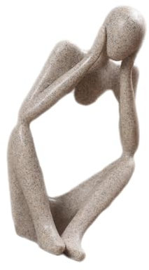 IMIKEYA Tischschmuck Home Wohnzimmer Desktop Dekoration Grau Abstrakte Figur