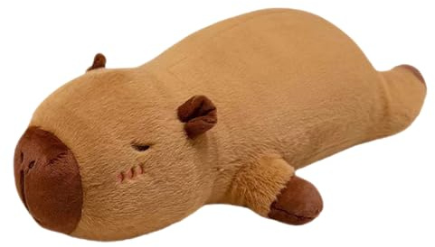 Capybara Plüschtier, 50cm Capybara Langes Kissen Riesen Niedliche capybara Kuscheltier Capybar-a Plushies Puppen CapybaraPlüsch Kissen Lang Super Weiche Gefüllte Spielzeug Plüsch für Familie Home Deko