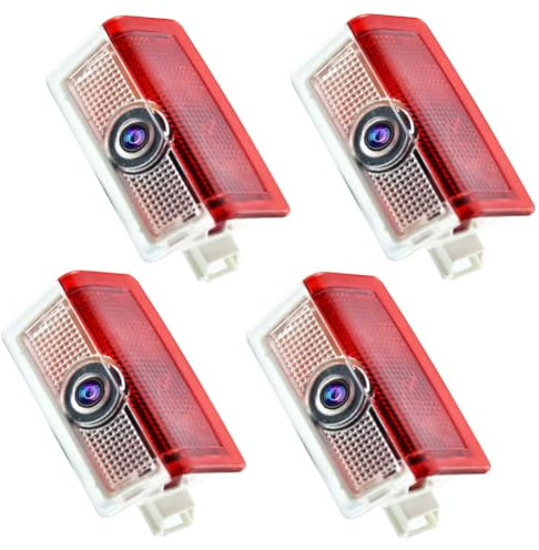 4 pièces Projecteur de Lumière de Voiture pour A B C E Class, AMG, GLA GLB GLC GLE W166/W176/W246/W205/W212, Logo Eclairage de Porte Lumière de Porte de Voiture, LED Projecteur de Porte de Voitur