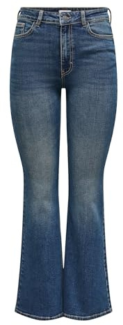 JDY Damen Jdykathy Hw Flared Jeans DNM Jdykathy Hw Flared Jeans DNM