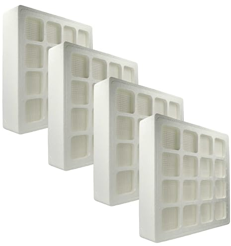 vhbw 4x Vorfilter Ersatz für IQAir 102101000 | Premax F8 S für Luftreiniger - Vlies / Kunststoff, Filterklasse F8 Weiß