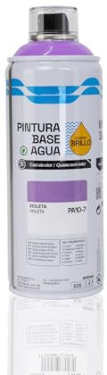 BESCH Pintura en Spray Base Agua 400ml – Ecológica, Sin Olor, para Madera, Plástico, Metal y Cartón – Cobertura Uniforme y Secado Rápido - Violeta, 1 unidad