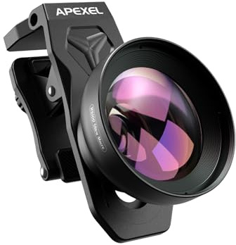 APEXEL 100Ultra Macro Lens - Enhanced Version Smartphone Lens for iPhone, Samsung, Pixel | Professional Macro Photography of Flowers, Iinsects, Jewelry, Food Details and Other Small Objects