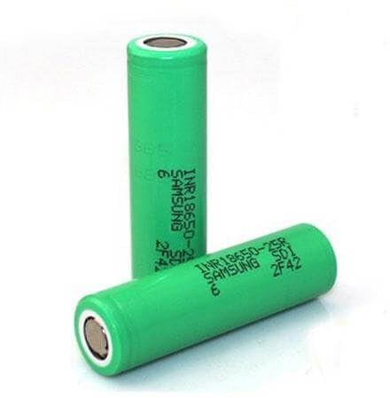 Lote de 2 baterías Recargables de Litio 18650 | 2500mAh 20A 3.7V | Incluye Funda Protectora | Batería 18650 para Cigarrillos electrónicos, linternas, mandos | con Protección contra Sobrecalentamiento