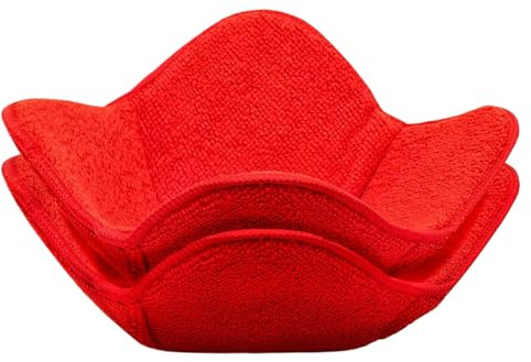 Bowl Holder Cozys - Microwave Bowl Cozy | Hot Bowls Cosy | Anti-Scald Dish Mats | Multipurpose Pot Food Container | Wave Bowll Holders For Home Apartment Kitchen Camping Meal Prep Terry Cloth