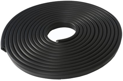 1 Stück 40 Zoll (ca. 101,6 cm) selbstklebender U-Profil-Kantenschutz aus Gummi – Vielseitiger Kantenschutz for Türen, Möbel und Glas(4x10x1mm)