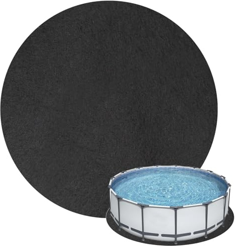 18FT Hot Tub Mat,Inflatable Hot Tubs Floor Pad,Swimming Pool Protector Pad,Pool Liner Pad For Above Ground,Foldable Pool Ground Mats,Portable Spa Pool Accessories (Round 18FT)
