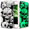 Kompatibel mit iPhone 5S Hülle,iPhone SE Hülle,iPhone 5 Hülle,Bunte Gemalt [Leuchtend Luminous] Handyhülle TPU Silikon Hülle Handy Hülle Case Tasche Schutzhülle für iPhone SE/5S/5,Skeleton Schädel