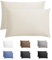 Sleeptime Kissenbezug 60 x 70 Beige - 2er Set - 100% Baumwolle - Kissenhülle 60x70 - Mit Hotelverlsuss