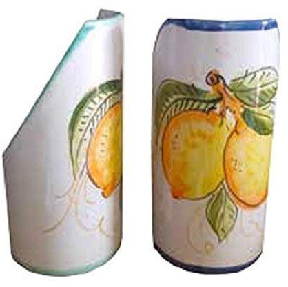 PORTABICCHIERI IN CERAMICA ARTISTICA DI VIETRI; DIAMETRO CM.8, ALTEZZA CM.17 ARREDO TAVOLA CUCINA COSTIERA AMALFITANA MADE IN ITALY