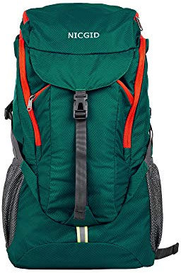 Nicgid 50L leichter Wanderrucksack, faltbar, multifunktionale Reisetasche, wasserabweisend, lässiger Camping-Rucksack für Männer und Frauen, Outdoor-Sport, Berge
