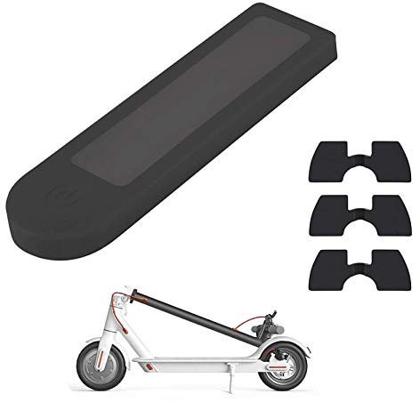 Yungeln 4 Stücke Scooter Ersatzteil Zubehör wasserdichte Silikonhülle für LED Anzeige und 3 Schwingungsdämpfer aus Gummi kompatibel für Xiaomi 1S / M365 / Pro Scooter - Schwarz