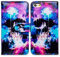 Bcov iPhone SE 2022 Case,iPhone SE 3rd gen Case,iPhone SE 2020 Case, Skull Colorful Galaxy Leather Flip Phone Case Wallet Cover with Card Slot Holder Kickstand For iPhone SE 2020/iPhone 8/iPhone 7