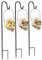 Lunartec Halloween Schädel-Lampe: 3er Pack Halloween Solar Schädel-Leuchte für den Garten, 1 gelbe LED (Kürbis-Ersatz für Dekos, LED-Dekoration für, Solarleuchten)