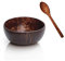 FYBlossom Bol en noix de coco avec set de cuillères | Bols à dessert naturels faits à la main | Petits bols de service pour flocons d'avoine, sauce, trempette, soufflé, pudding