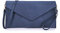 Long & Son Women's Envelope Style, Wristlet,Shoulder, Clutch Bags. 120343 (Navy), M