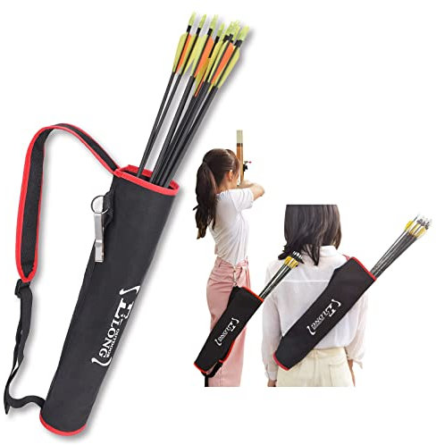 Elong Flèche Carquois Tir à l'arc Flèche Arrière Carquois Support Réglable Arc Flèche Carquois pour Compound Arc Classique Chasse Cible Pratique pour Adolescents Adultes