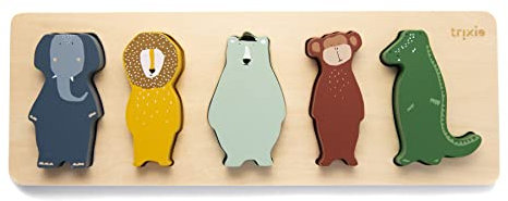 Trixie Shape Puzzle junior 10 x 28 x 2 cm Holz Natur 6-teilig