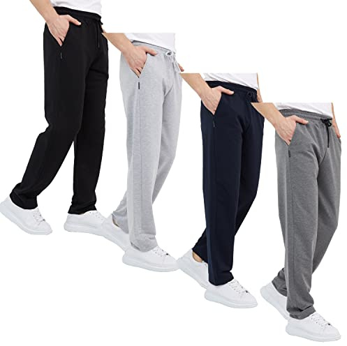 COMEOR Jogginghose Herren Baumwolle Sweathose - Lange Sport Hose Herren - Jogger Trainingshose Herren, Relaxing Hose