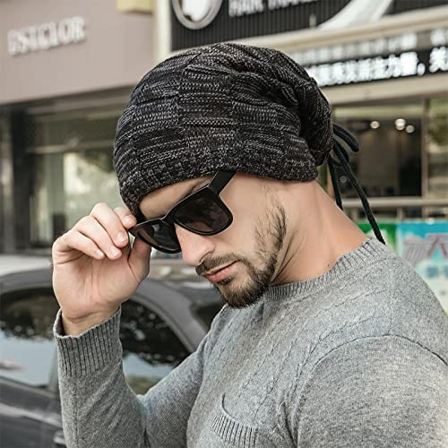 Bysonglezai Hüte Damen Strickmütze Herren Frauen Schirmmütze Mütze Hut Wintermütze Winter Sturmhaube Frauen Bandana Baotou Mütze Schal Warme Dicke Mütze