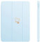 Fycyko Compatible for iPad 10.2 Inch Case, iPad 9th/8th/7th Generation 2021/2020/2019 Case with Pencil Holder & Tip Cover, Women Girls Cute Love Heart Pattern Protective Case,Blue