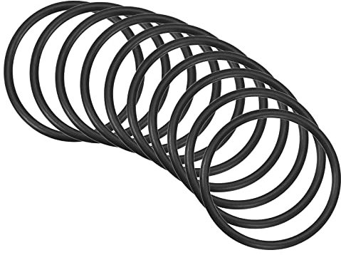 QUARKZMAN 10 Stücke Nitrilgummi O-Ringe Runde Dichtungsringe 37mm x 31mm x 3mm für Wasserhahn Klempner Reparatur Dichtung Verbindung, Schwarz