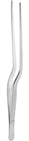 sourcing map Compensada Pinza Tenaza 7.87 Inoxidable Acero Cocina Cocina Precisión Derrado Puntas Pinza para Jardinería Decoración Placas