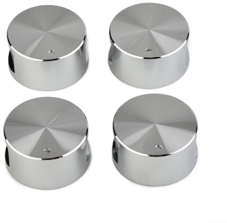 Zoegneer 4PCS Universale In Lega di Zinco Gas Cooktop Maniglia Rotonda Manopola Adatto Per Stufa A Gas Accessori Da Cucina