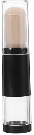 Pinceau À Poudre Rechargeable Portable - Pinceau De Maquillage Pour Poudre, Fond De Teint Et Blush - De Voyage Avec Réservoir - Fibre Artificielle Douce