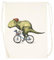 Generisch T Rex Biker Fahren Fahrrad Beigefarbene Trainingstasche Mit Unisex-Kordelzügen