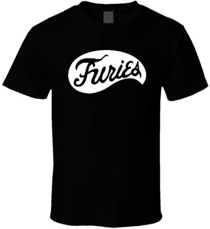 Baseball Furies Logo Shirt Black White Tshirt Men's