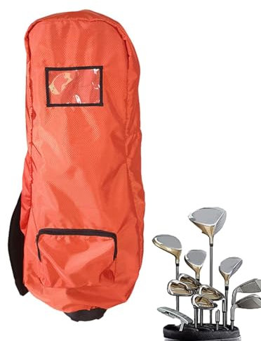 wasserdichte Golftaschen-Abdeckung, Golftaschen-Regenhülle | Regenschutz Golfbag Hood Regenabdeckungen | Faltbares und tragbares Golfzubehör für Golftaschen, Wagen, Schläger