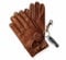 Leather Driving Gloves Mens Fashion Soft Genuine Lambskin Chauffeur Biker Unlined Retro Classic Car Bike Sports Stylish Real Leather Chauffeuring Gloves (Tan, L)