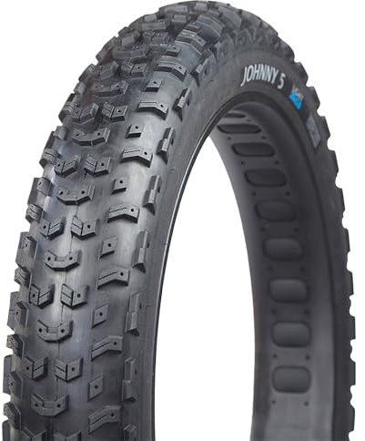 Johnny 5 Fat Bike Tire for Bicycle by Terrene - 26 Inch Bike Tires for Winter Landscapes - 120 TPI Bike Wheel with Aramid Bead for Fat Tire Bike - Bicycle Accessories for Adult Bikes