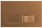 SPARES2GO Luxury Concealed Toilet Cistern Flush Plate Kit for Wall Hung Frame (Brushed Copper, 245mm x 165mm)