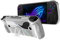FDHYFGDY Hülle für ASUS ROG Ally X 2024 Spielmaschine Hülle mit Ständer, stoßdämpfende TPU-Schutzhülle – transparent